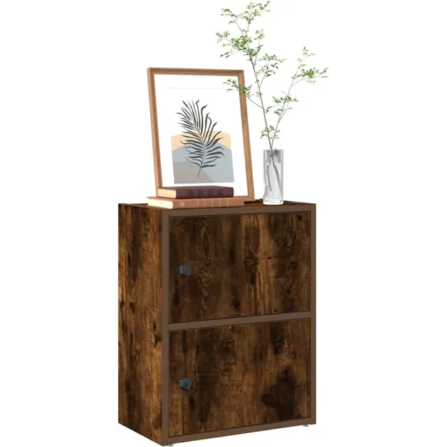 vidaXL Boekenkast 40x24x52 cm bewerkt hout gerookt eikenkleurig Bruin