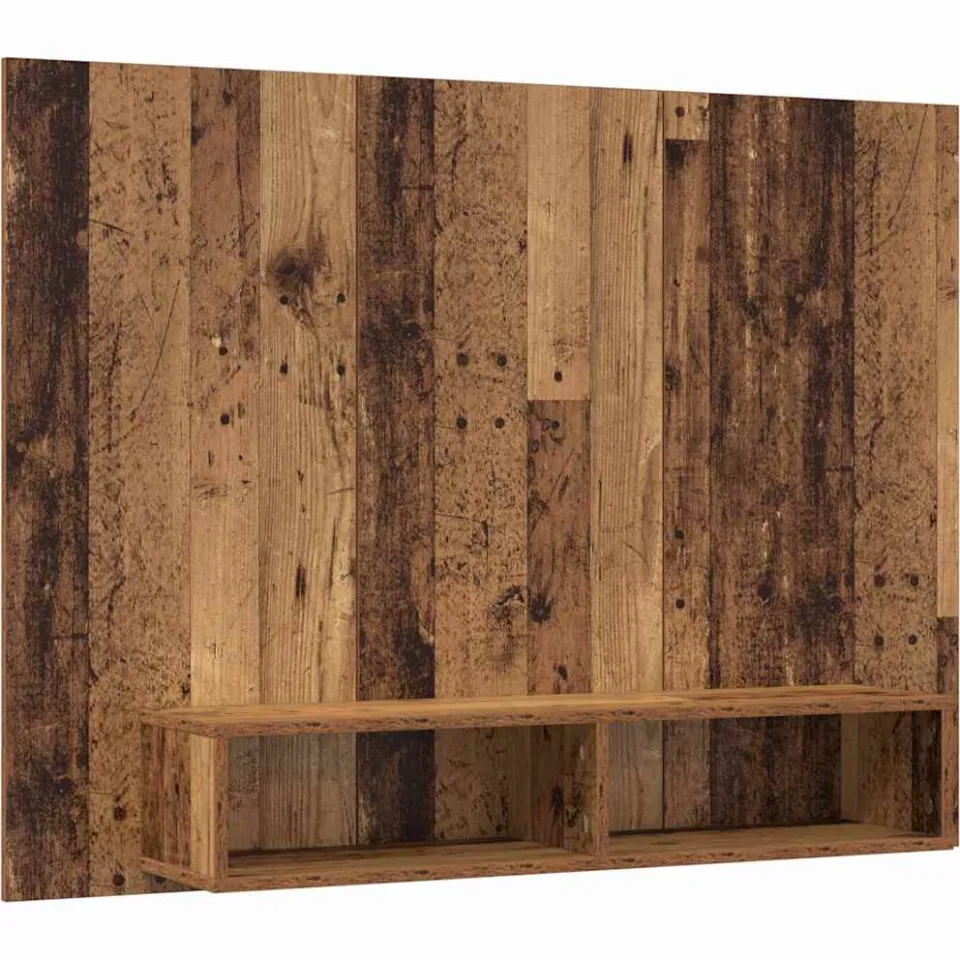 vidaXL Tv-meubelset 120 x 23,5 x 90 cm Oud Hout Bewerkt hout bruin, foto 3