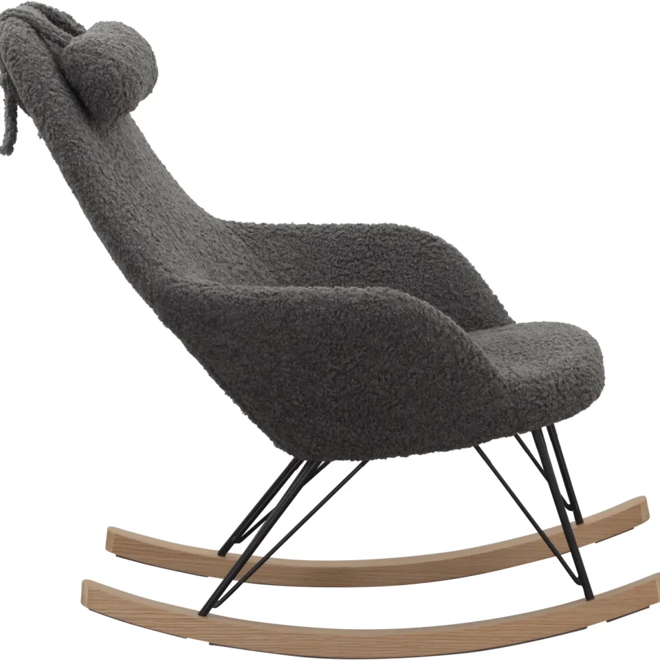 Artistiq Living schommelstoel Carly grijs, foto 3