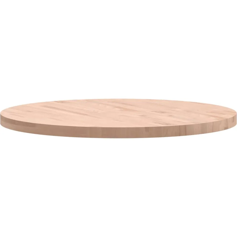 vidaXL Tafelblad rond Ø90x4 cm massief beukenhout Bruin