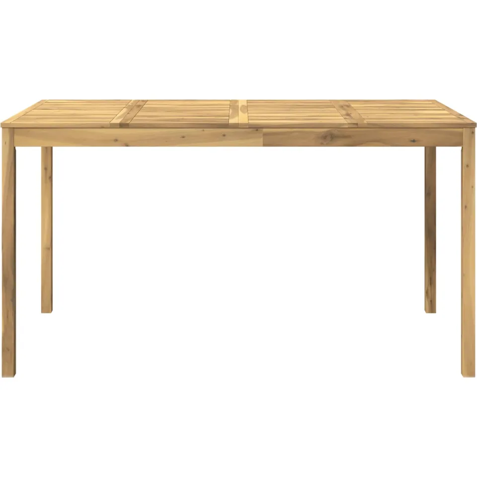 vidaXL Tuinbar Tafel LAREN Wit 196 x 100 x 105 cm Massief Acaciahout