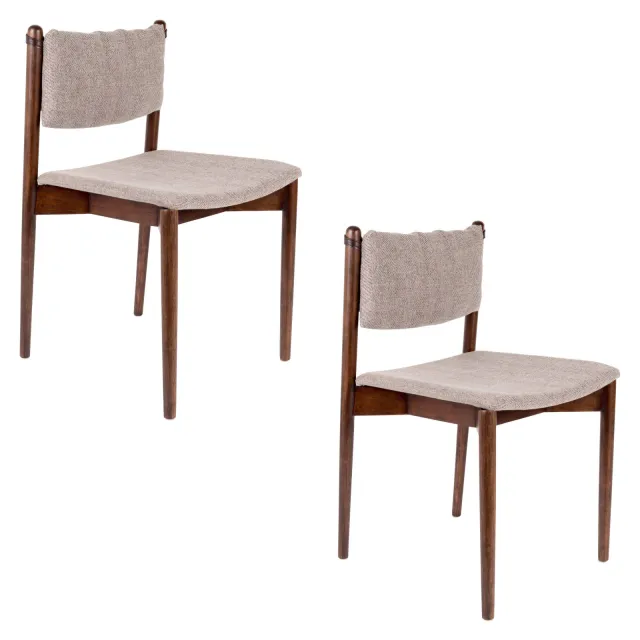 Dutchbone Torrance eetkamerstoel beige, foto 2