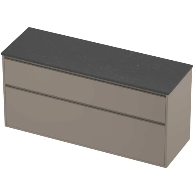 Proline Deck Badmeubelset Hardsteen Greeploos Asymmetrisch 140x46x67 cm Blue Stone Clay Beige