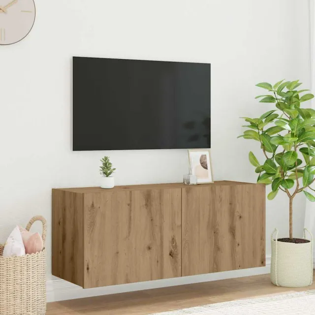 vidaXL TV Wandkast Artisan Eiken Bewerkt hout, foto 2