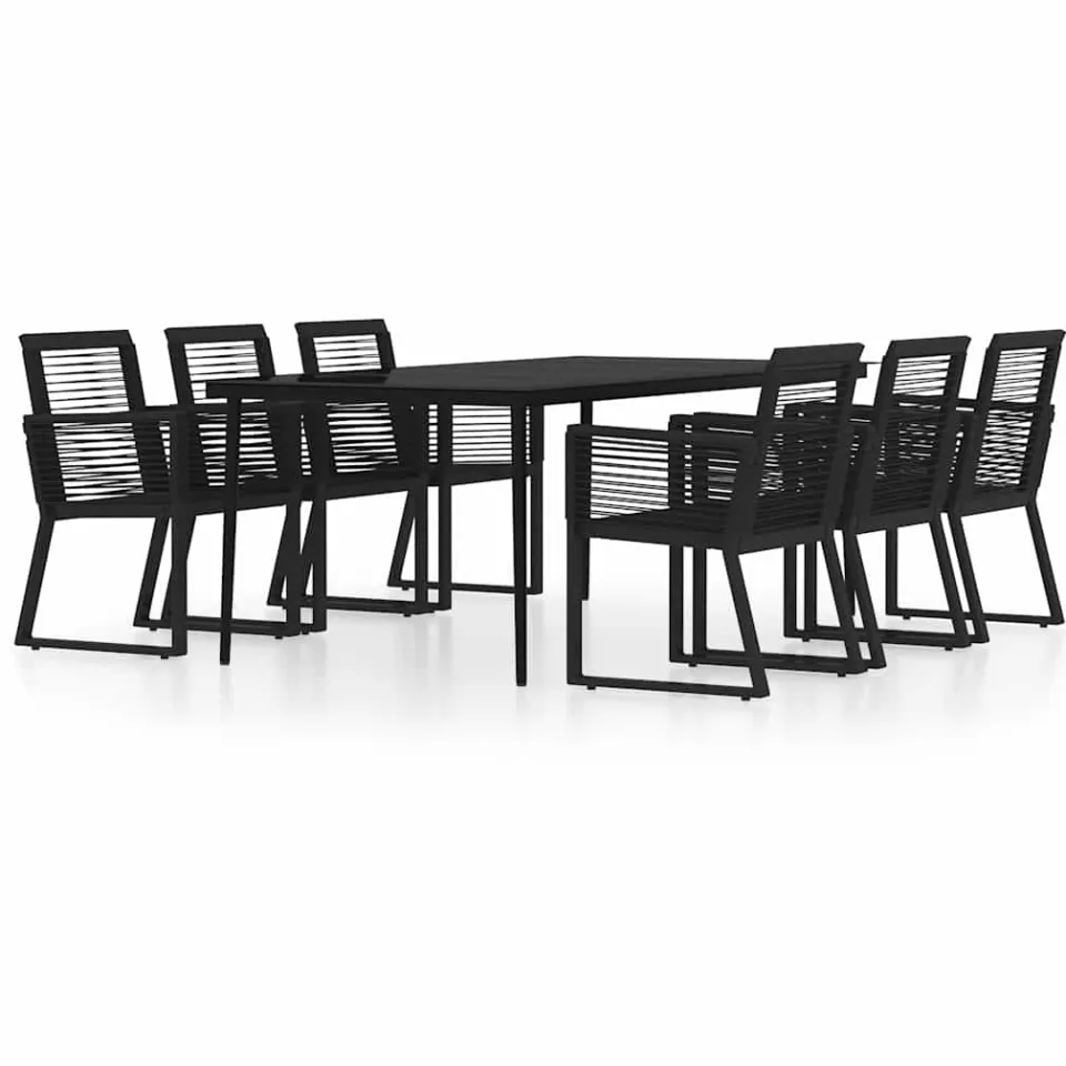 vidaXL 7-delige Tuinset zwart, foto 3