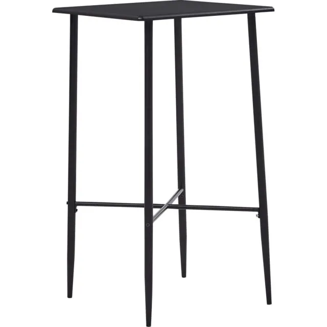 vidaXL Bartafel - 60x60x111 - cm - MDF - zwart