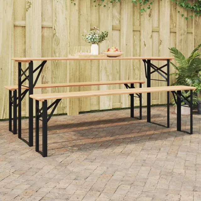vidaXL Bier tafelpoot 2 st Zwart 39 x 3 x 75 cm Gepoedercoat staal