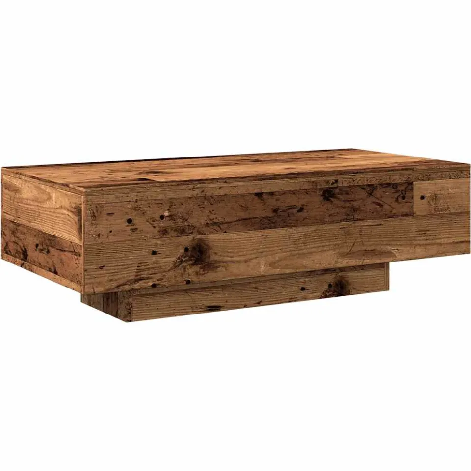vidaXL Salontafel 100x49,5x31 cm bewerkt hout oud houtkleurig bruin, foto 3