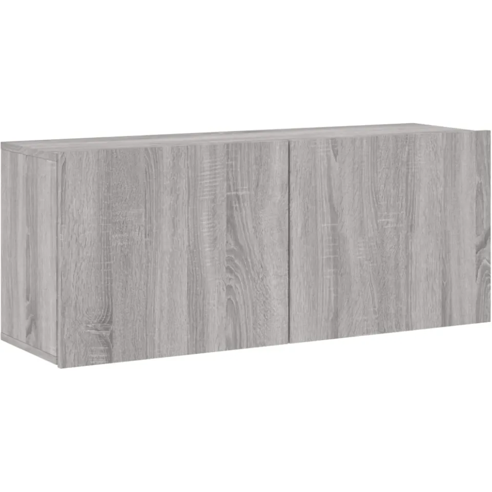 vidaXL Tv-meubel wandgemonteerd 100x30x41 cm grijs sonoma eikenkleurig