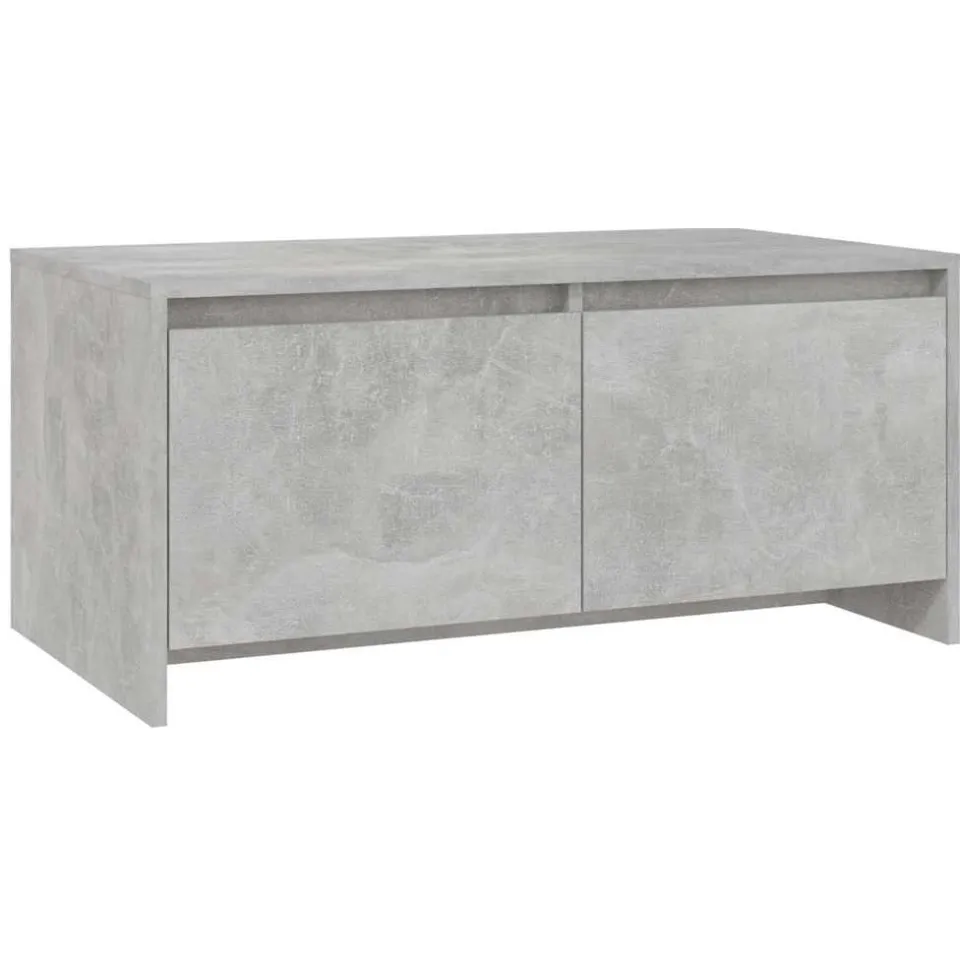 vidaXL Salontafel 90x50x41,5 cm bewerkt hout betongrijs