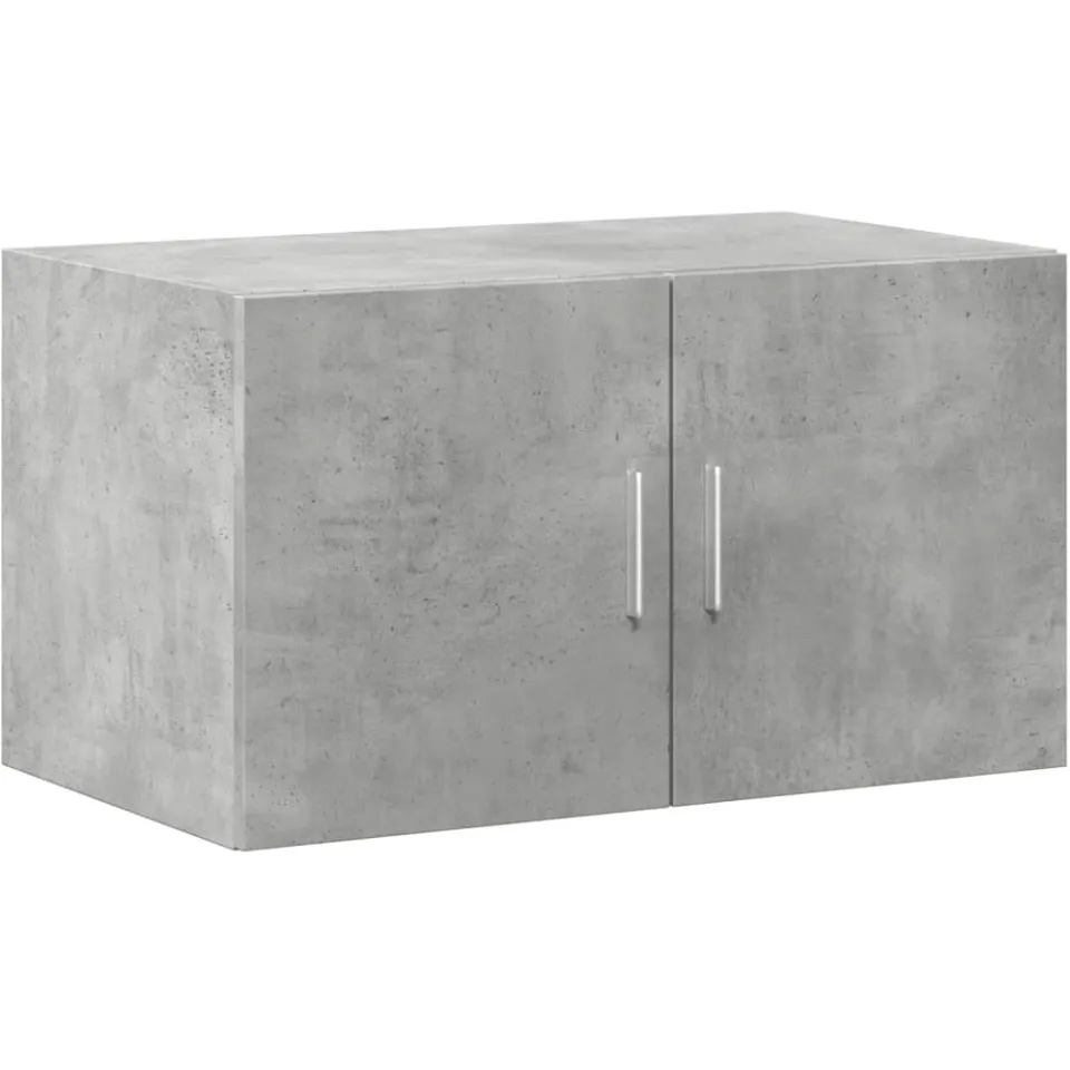 vidaXL Opbergkast 70x42,5x225 cm bewerkt hout betongrijs grijs, foto 3