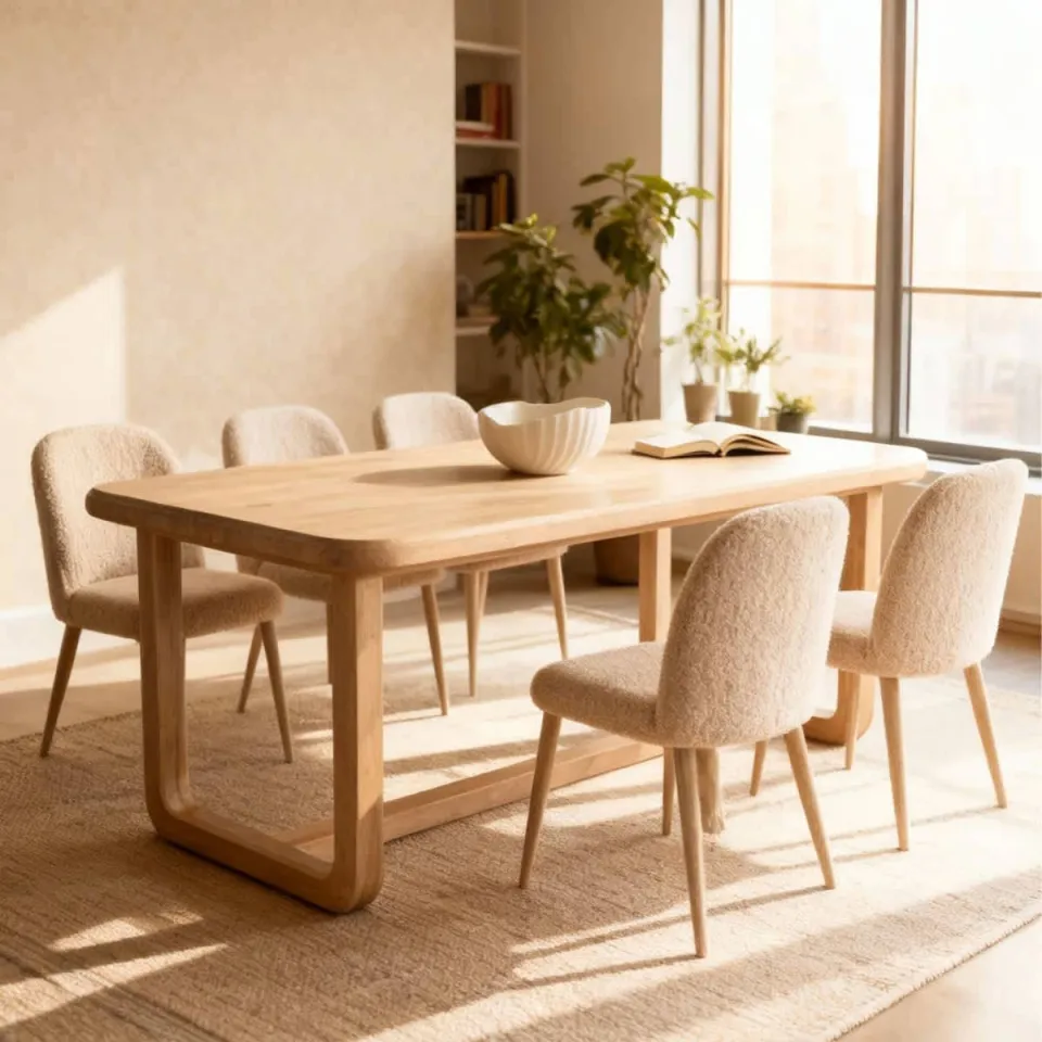 Giga Meubel Eettafel Loja - Rechthoek Naturel Mangohout - 250x90x76cm, foto 3