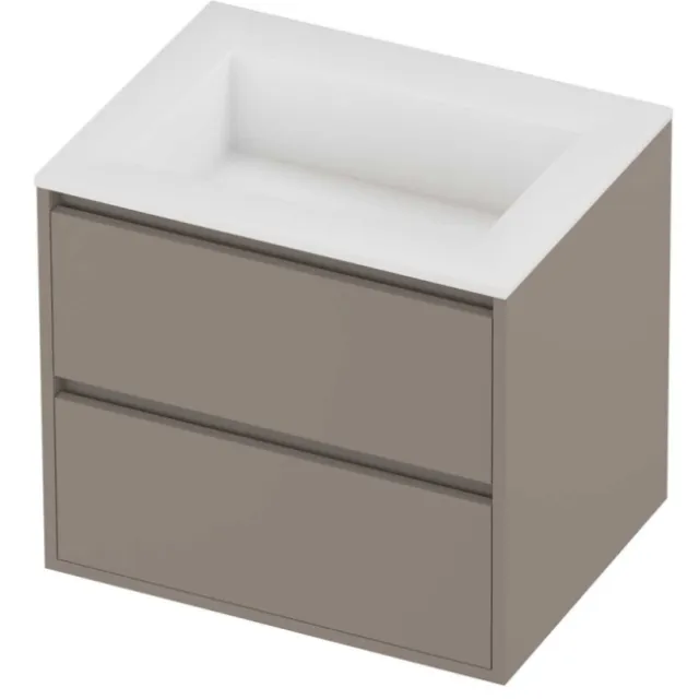 Proline Aristo Badmeubelset Polystone Elegant 60x46x54 cm Mat White Clay Beige