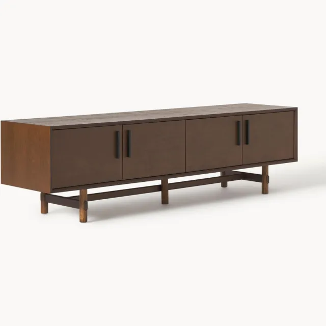 Westwing Collection Tv-meubel Diana van eikenhout Bruin