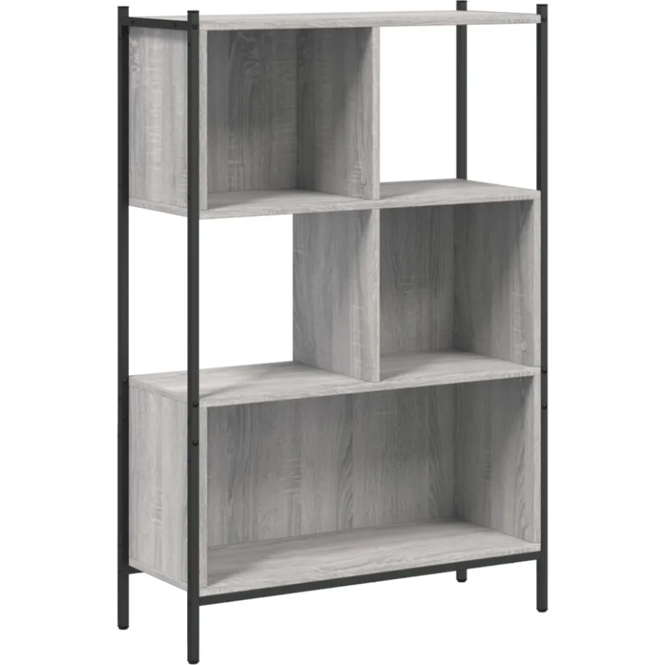 vidaXL Boekenkast 72x28x109 cm bewerkt hout grijs sonoma eikenkleurig