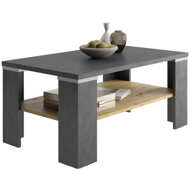 salontafel Alaska Artisan Eiken grijs Bruin | Grijs