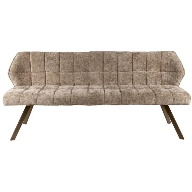 AnLi Style Eetkamerbank Raster champagne bruin