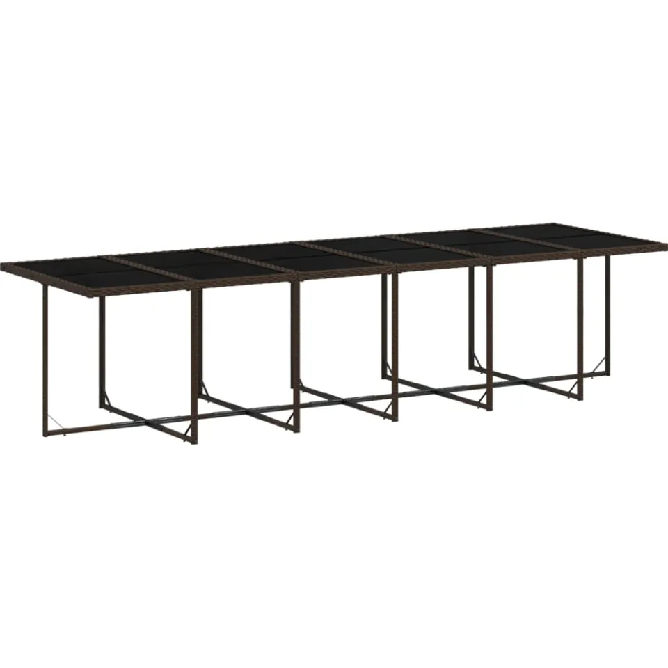 vidaXL 17-delige Tuinset met kussens poly rattan bruin, foto 3
