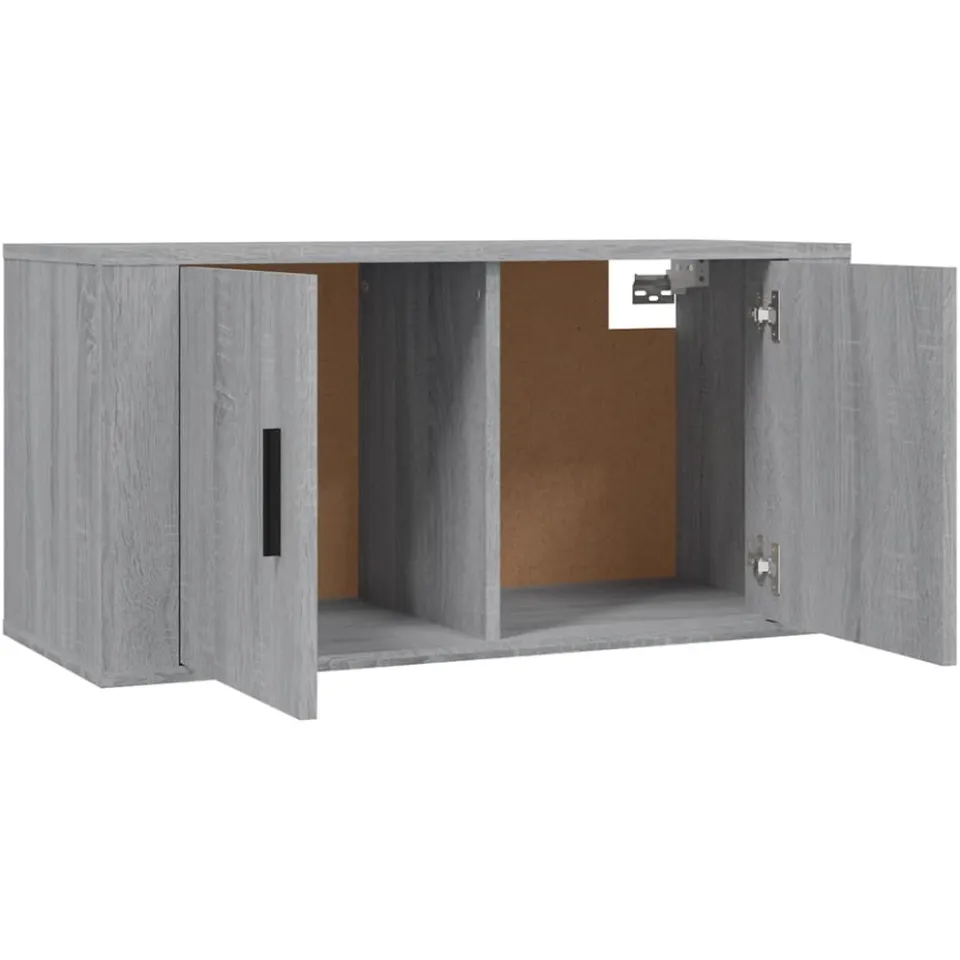 vidaXL 3-delige Tv-meubelset bewerkt hout grijs sonoma eikenkleurig, foto 4