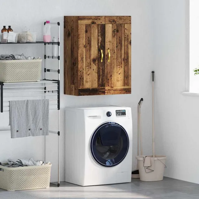 vidaXL Wandkast Oud Hout 69,5 x 34 x 90 cm Bewerkt hout Bruin