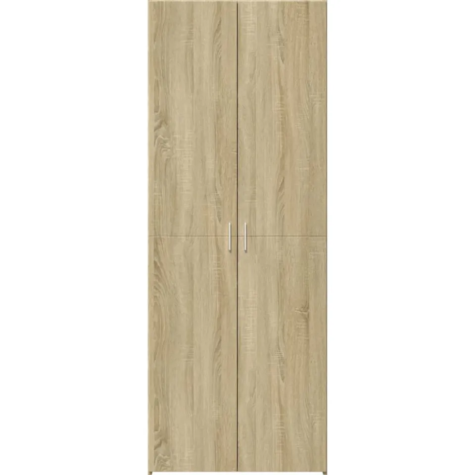 vidaXL Hoge kast 80x42,5x185 cm bewerkt hout sonoma eikenkleurig, foto 3
