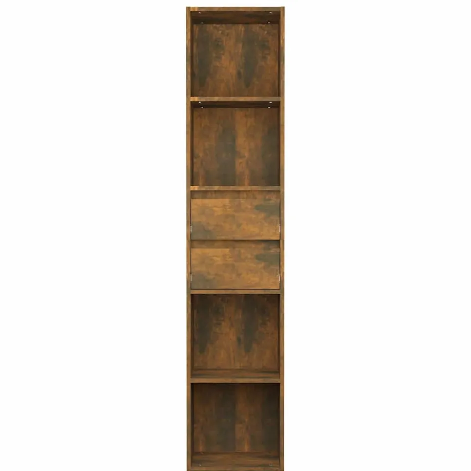 vidaXL Boekenkast 36x30x171 cm bewerkt hout gerookt eikenkleurig Bruin
