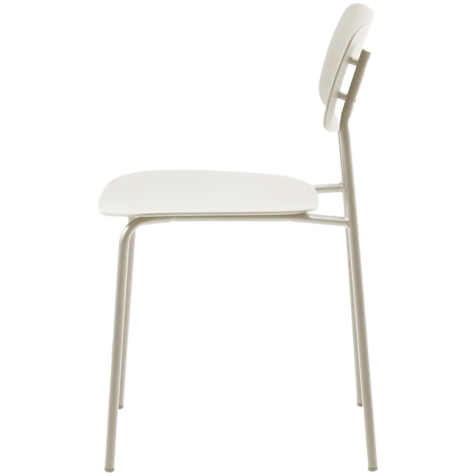 Olivine Julan kunststof eetkamerstoel grijs/beige, foto 3