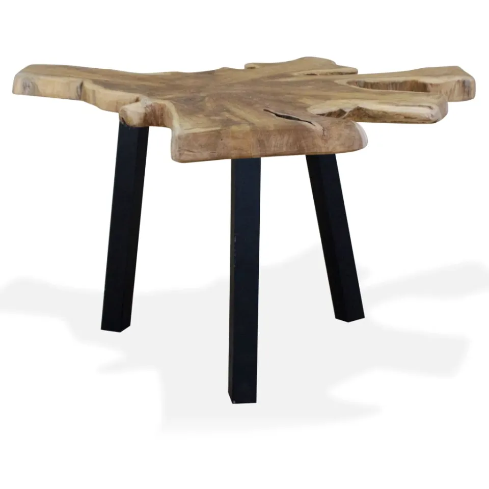vidaXL Salontafel 80x70x38 cm echt teakhout bruin, foto 3