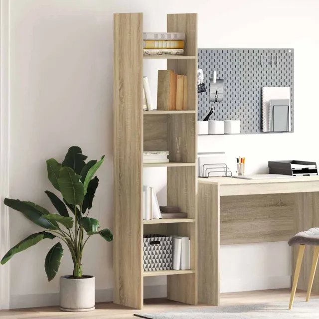 vidaXL Boekenkast 40x35x180 cm bewerkt hout sonoma eikenkleurig, foto 2