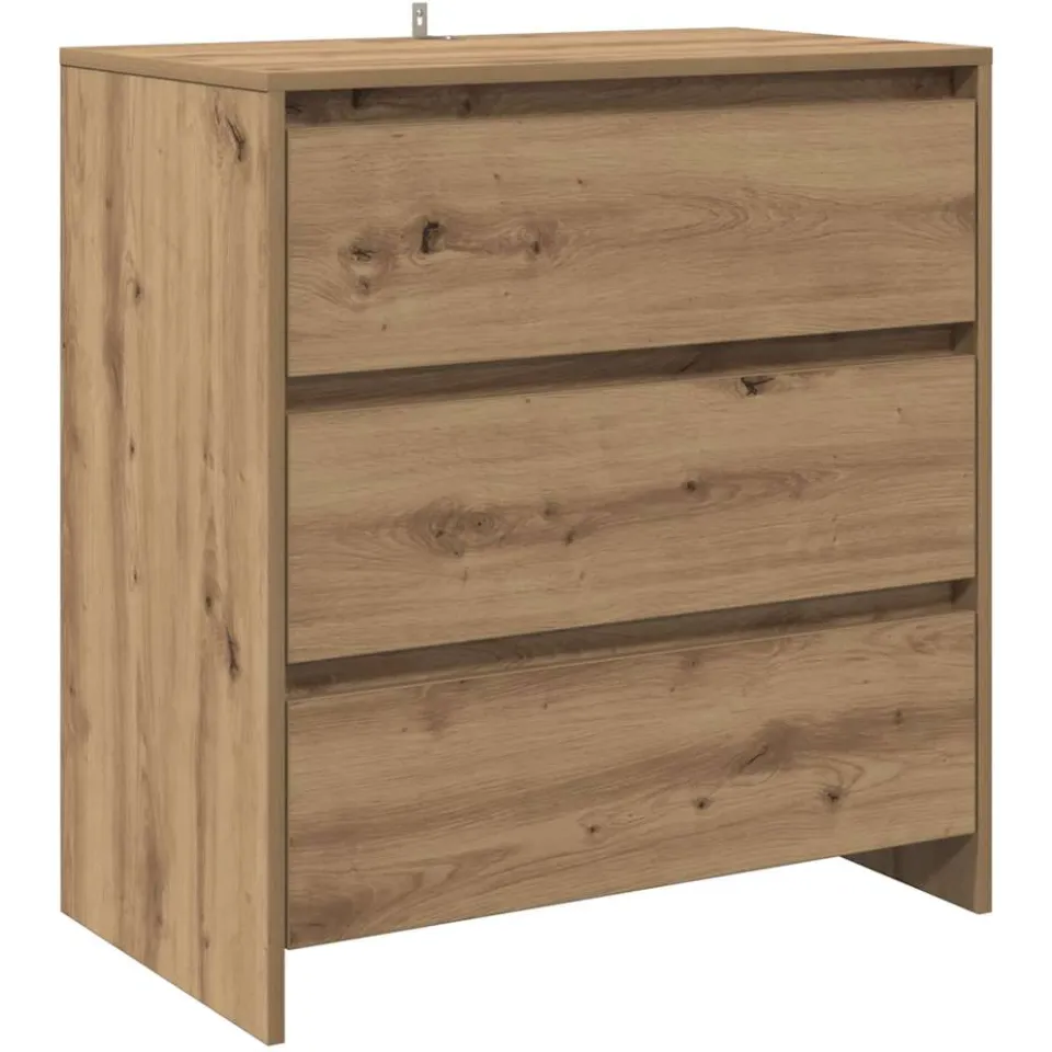 vidaXL Dressoir 70x41x75 cm bewerkt hout artisanaal eikenkleur, foto 3