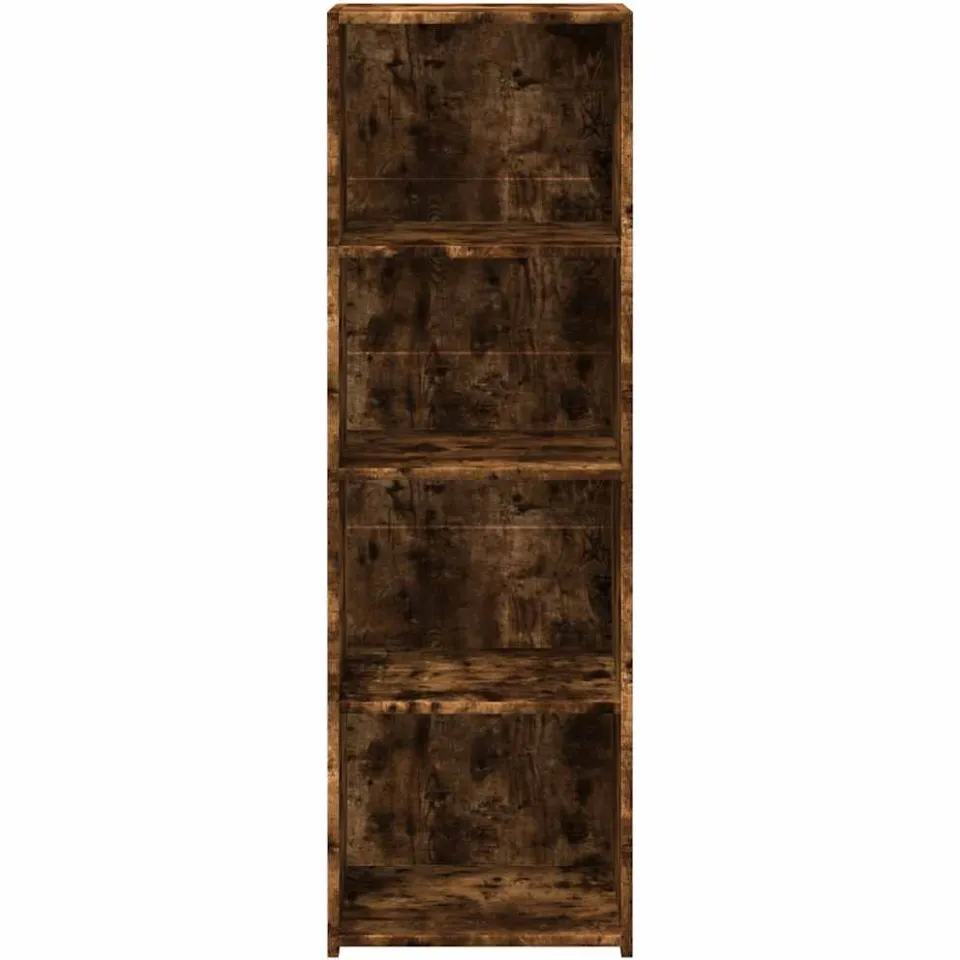 vidaXL Hoge kast 40x41x124 cm bewerkt hout gerookt eikenkleurig Bruin