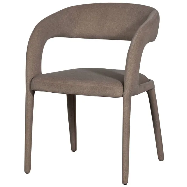 vtwonen Arms eetkamerstoel bruin brown