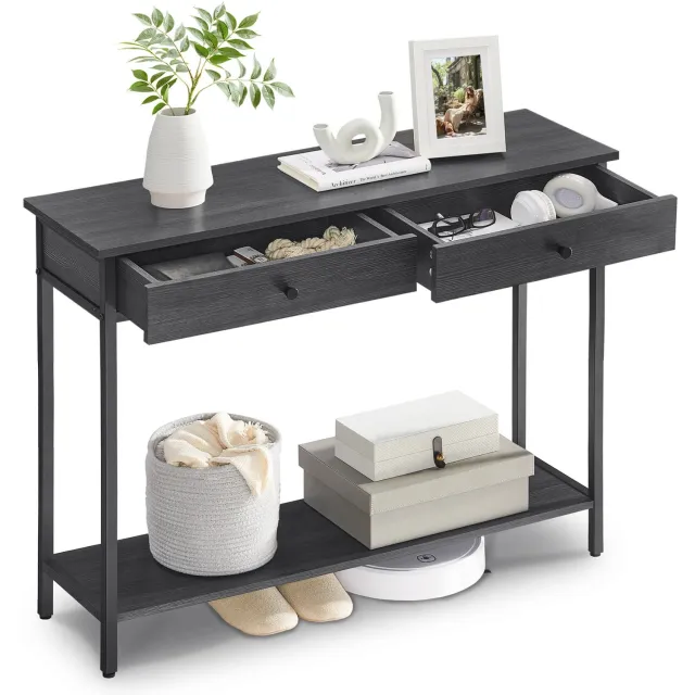 Sellino Gangtafel - Tafel - Zwart - 100 x 30 x 80 cm
