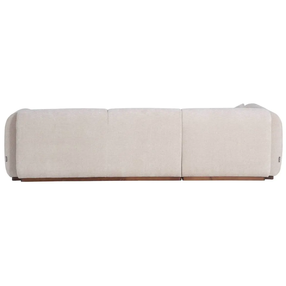 WOOOD Brenvo Hoekbank Links - Structure Velvet - Zand - 73x306x178, foto 3