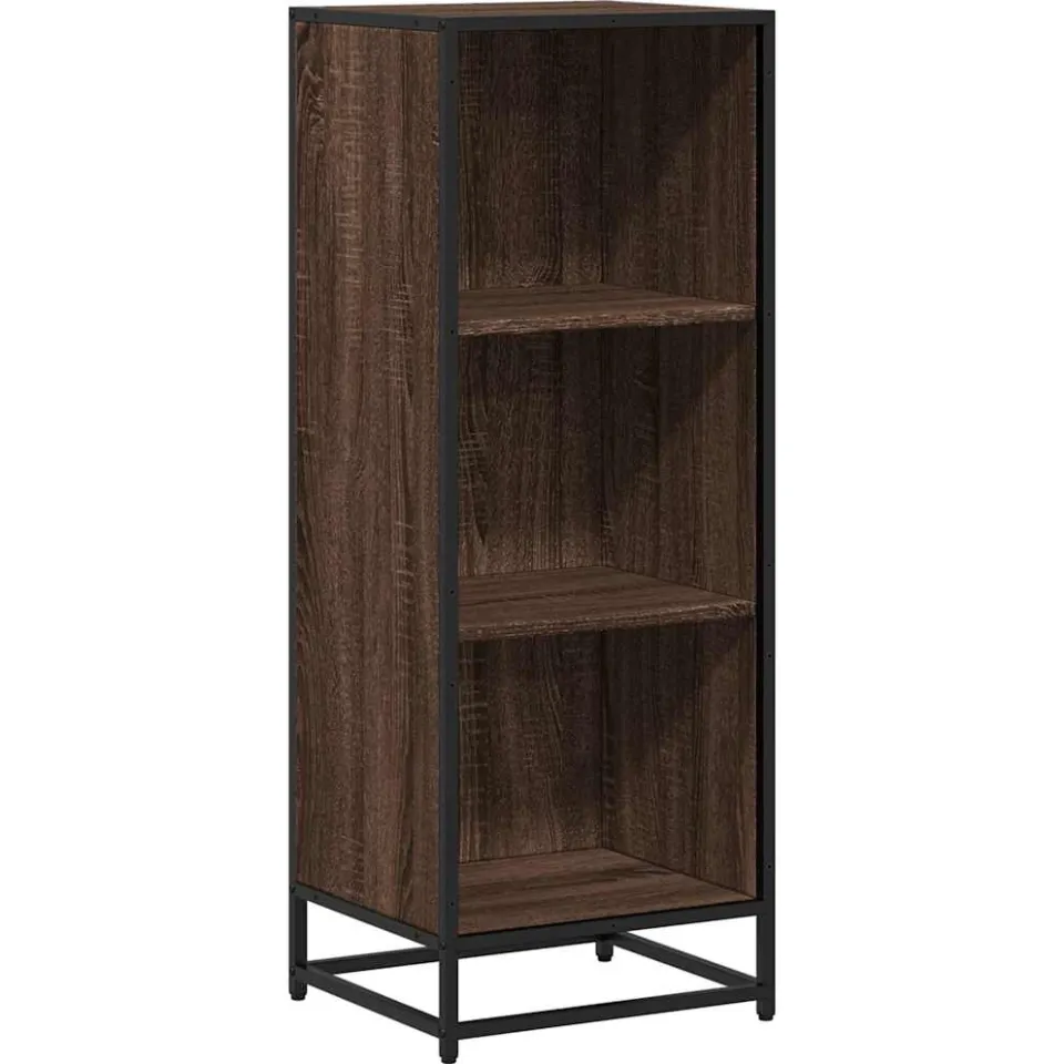 vidaXL Boekenkast 40x35x107,5 cm bewerkt hout bruin eikenkleur, foto 3