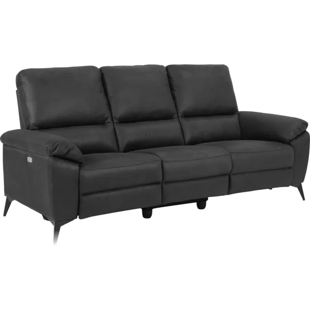 Giga Living 3-zits Relax Bank Ulven Grijs Barry 215cm - Giga Living