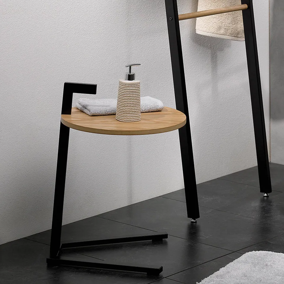 Kela Oak bijzettafel zwart, foto 3