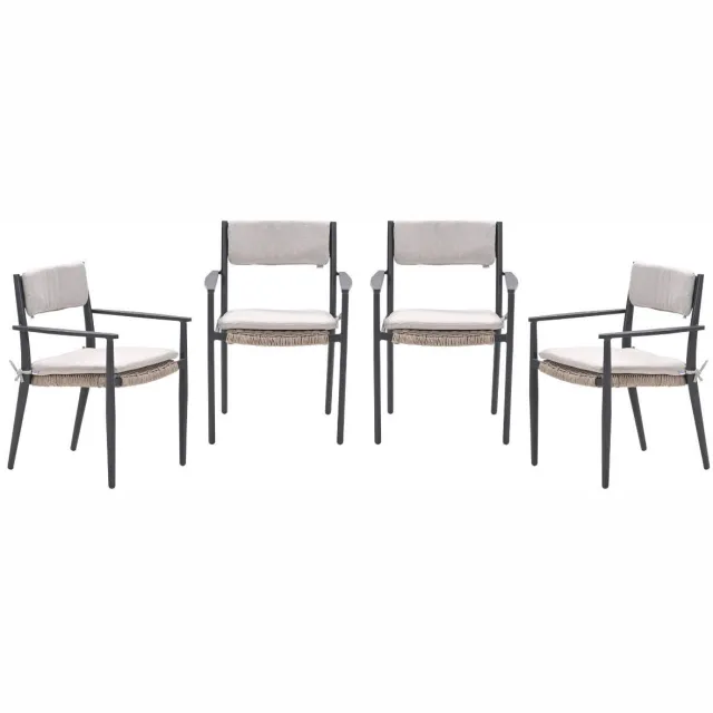 Garden Impressions Parijs tuinstoelen grijs