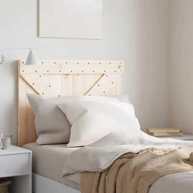 vidaXL Hoofdbord 80x104 cm massief grenenhout Bruin