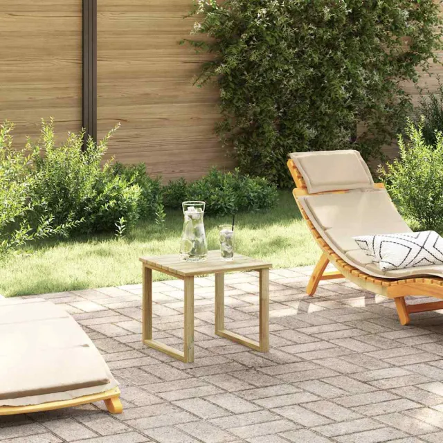 vidaXL Tafel Naturel 40 x 40 x 36 cm Geïmpregneerd grenenhout Bruin