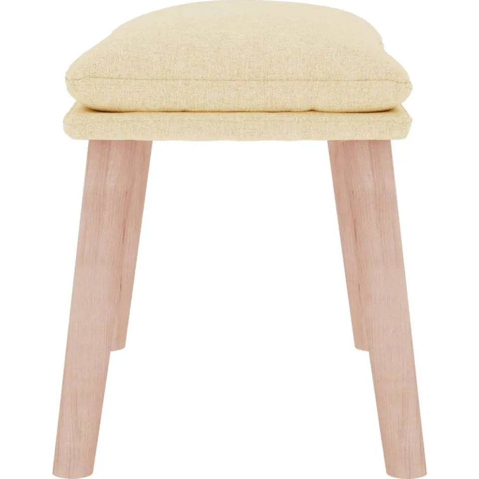 vidaXL Voetenbank 45x29,5x35 cm stof crèmekleurig, foto 4