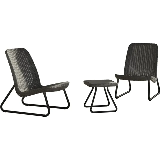 Keter Rio Balkonset - 2 personen - Grafiet