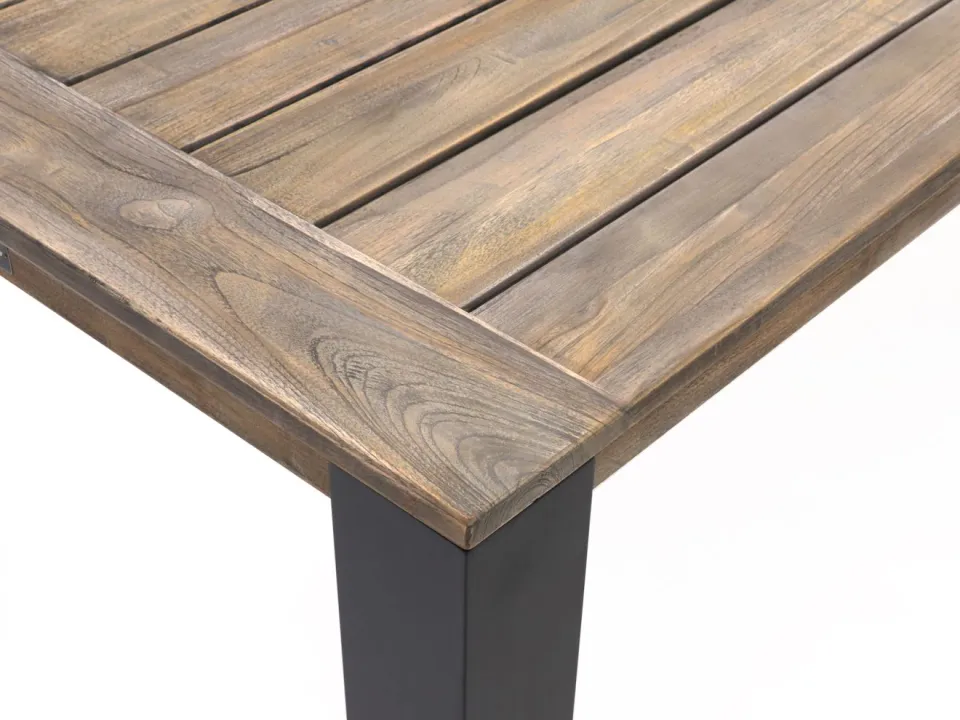 ROUGH Furniture ROUGH-X dining tuintafel 400x100x76cm bruin, foto 4