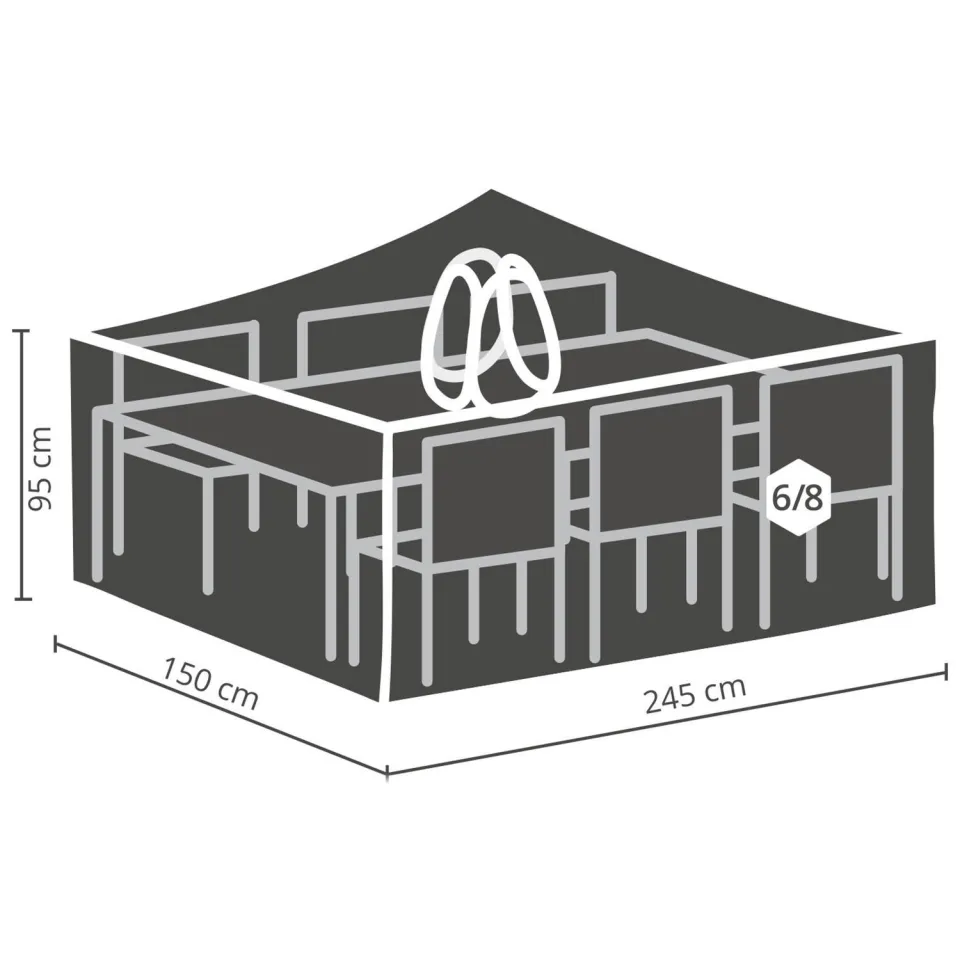 Winza Outdoor Covers tuinmeubelhoes grijs, foto 5