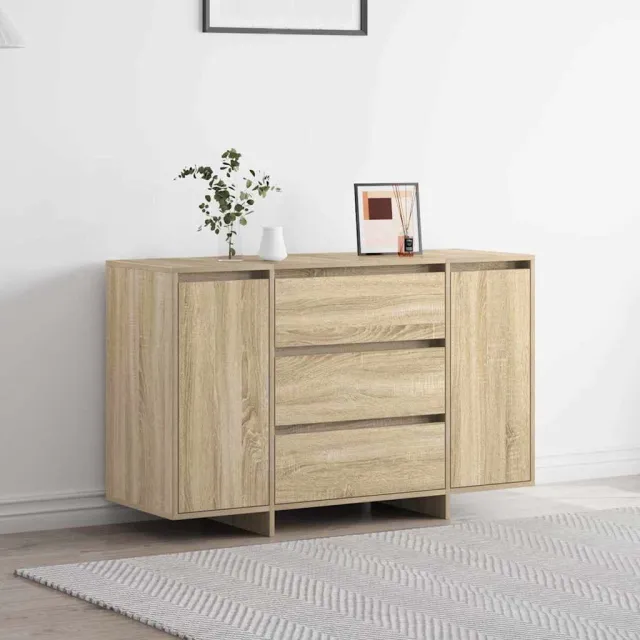 vidaXL Dressoir Sonoma Eiken 120 x 41 x 75 cm Bewerkt hout Bruin