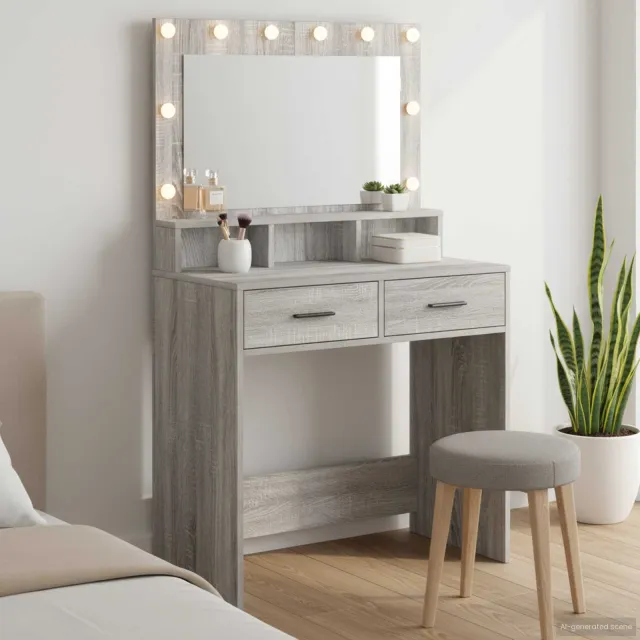 vidaXL Plafondtafel Grijs Sonoma 79 x 41 x 135 cm Bewerkt hout, foto 2