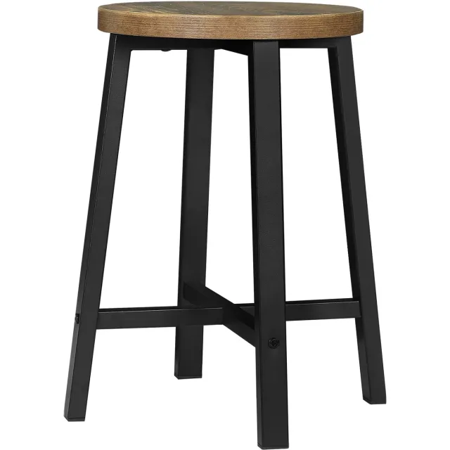 Klarven Eetkamerstoelen Industrieel Set van 2 - Eetkamerstoel - Industriële Eetkamerstoel - Dining Chair - Metalen Poten, Stevig en Stijlvol Design - Voor Eetkamer, Keuken en Café - 29,5x46x29,5cm Niet gespecificeerd in de bron