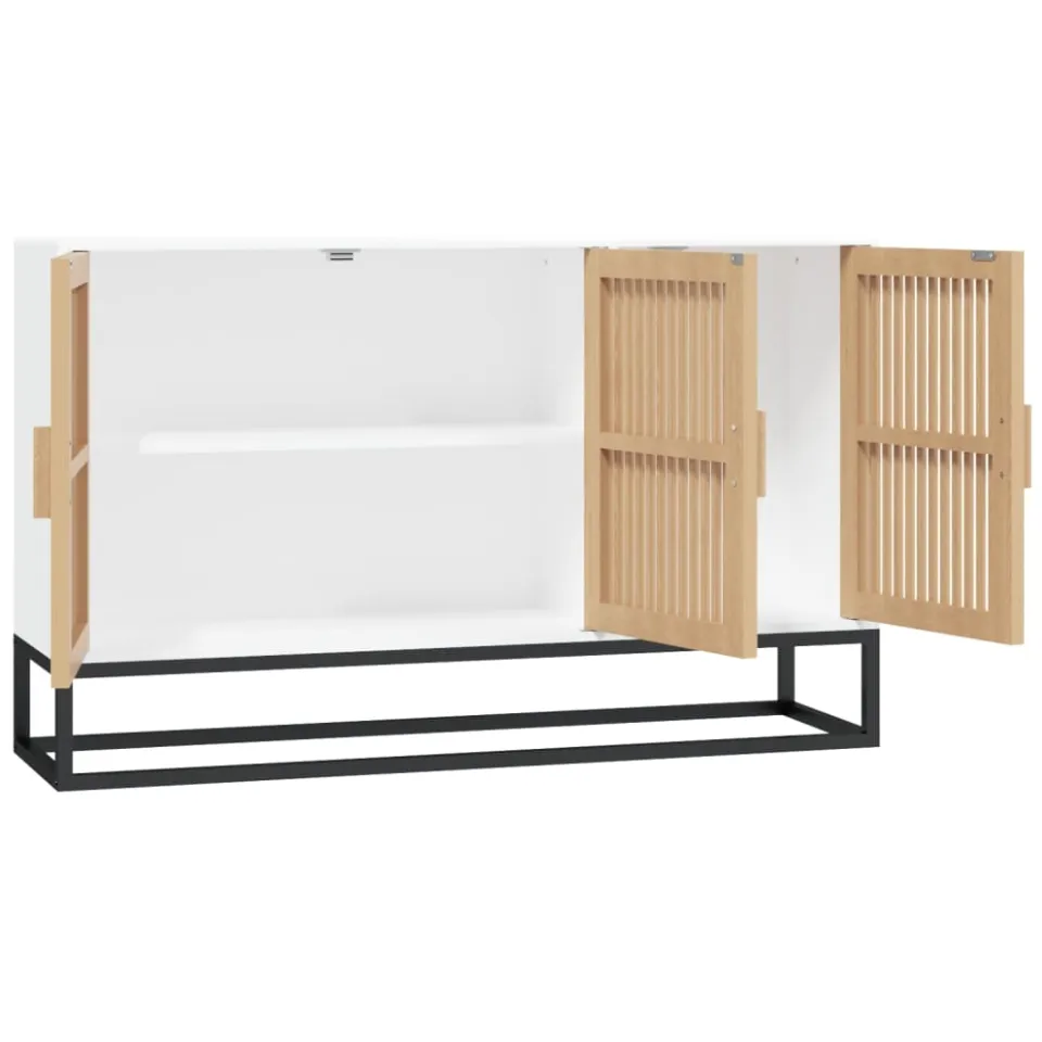 vidaXL Dressoir 105x30x65 cm bewerkt hout wit, foto 4