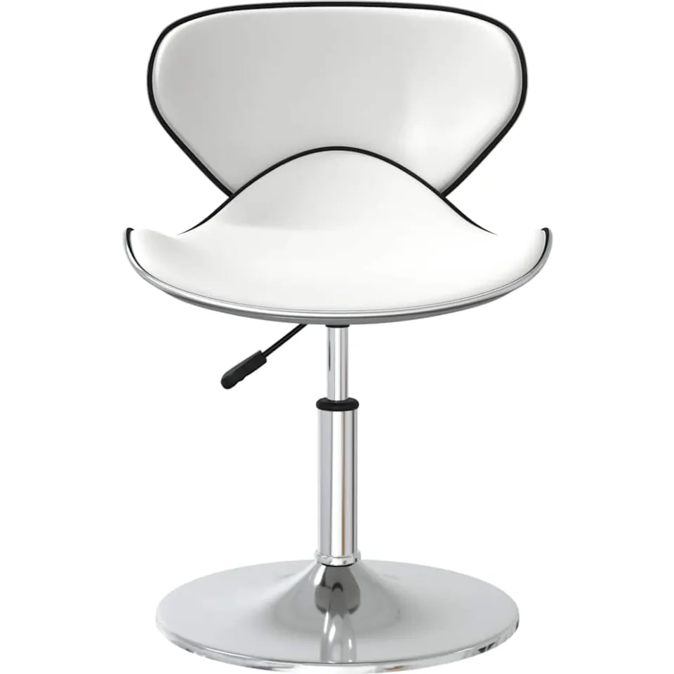vidaXL Eetkamerstoelen 4 st kunstleer wit, foto 3
