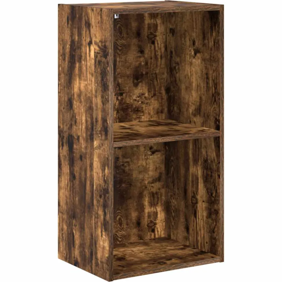 vidaXL Boekenkast 40x30x77 cm bewerkt hout gerookt eikenkleurig, foto 3